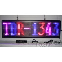 Affordable LED TBR-1343 Tri Color Window Scrolling Sign, 13 x 43